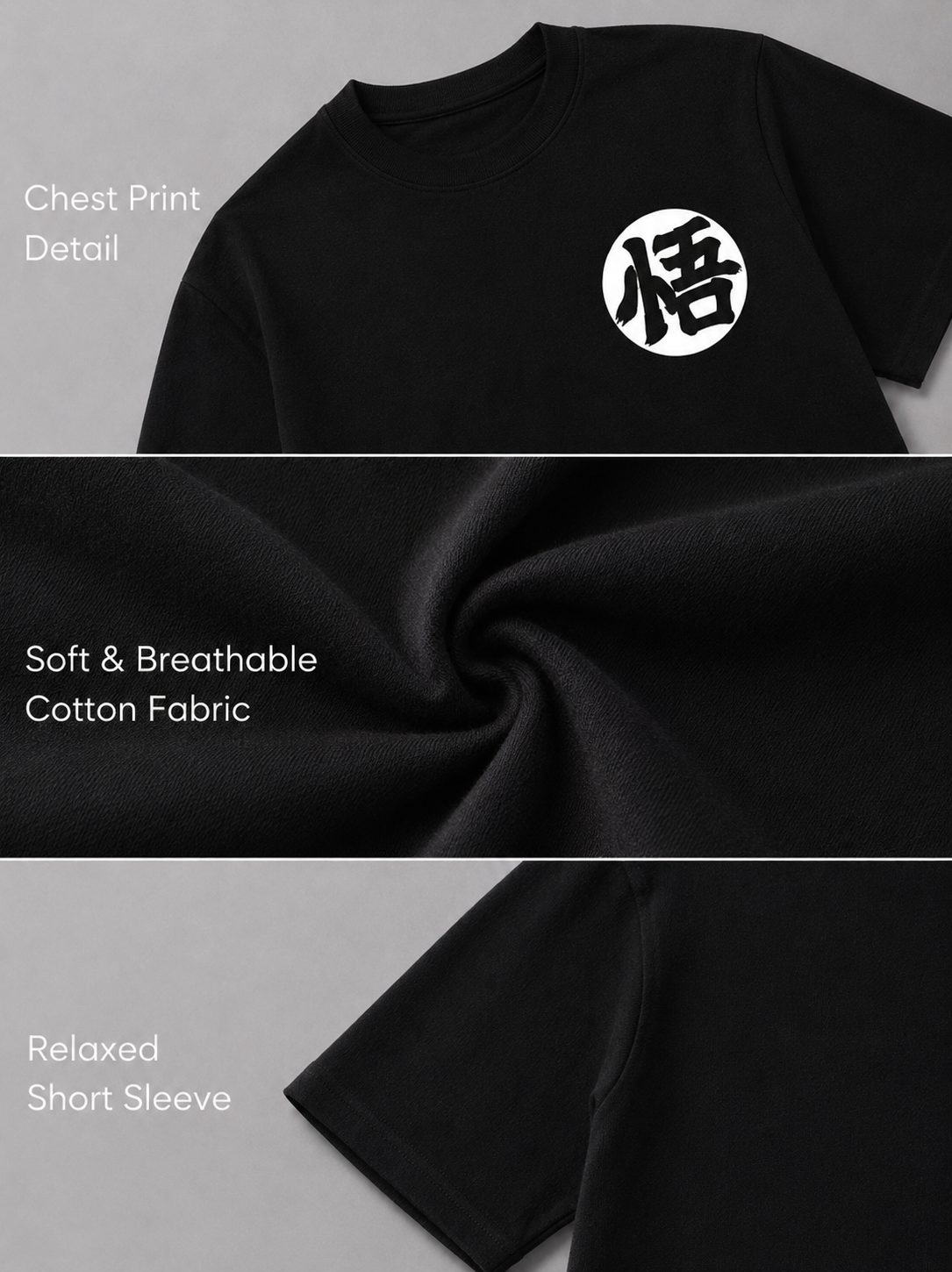 Goku Son Black oversized T-shirt