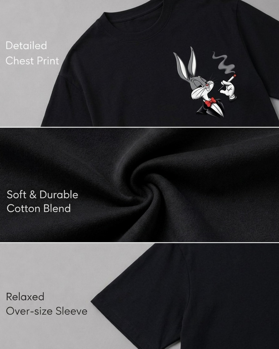 Tom Black Oversized T-shirt