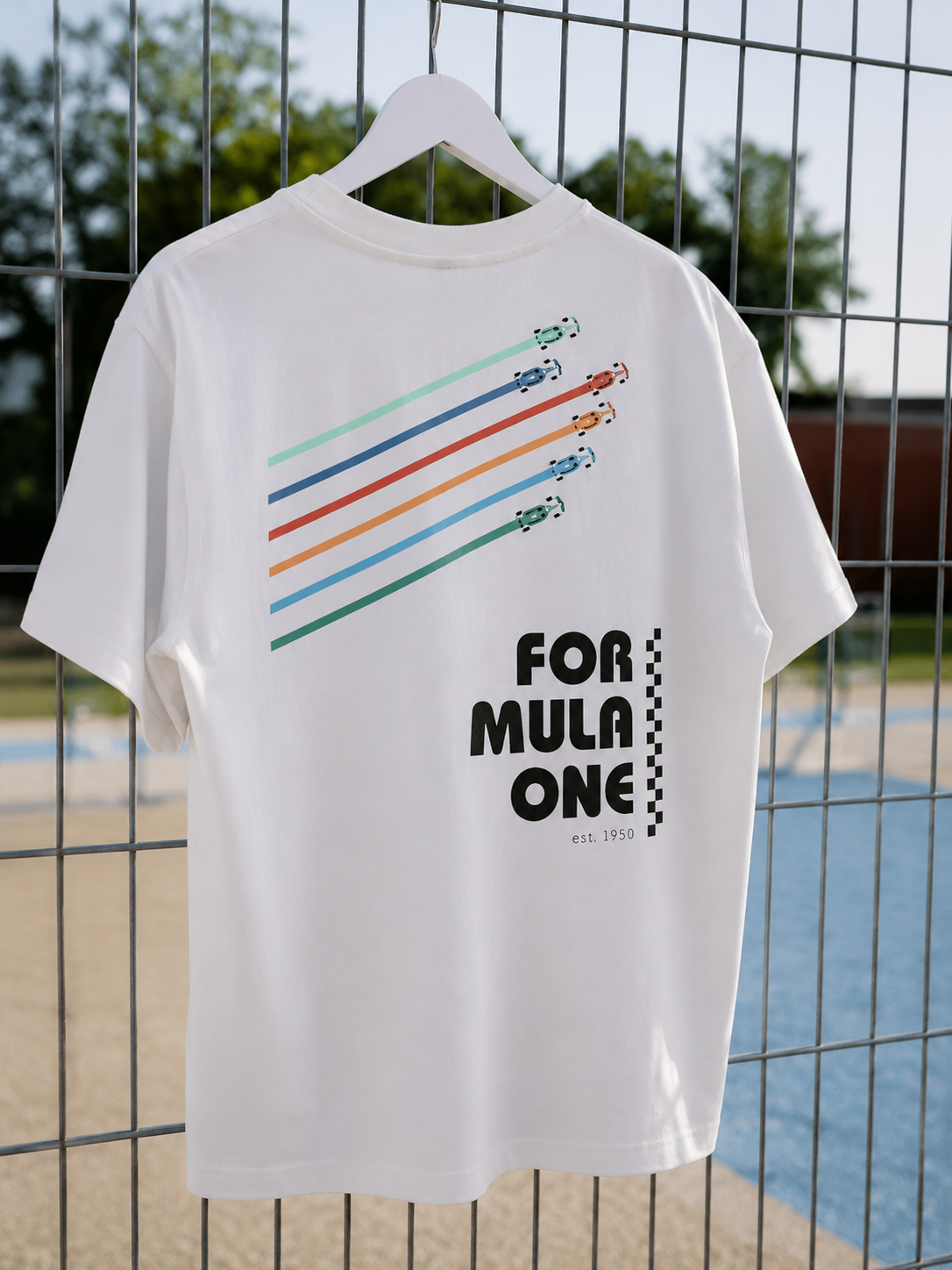 Formula 1 White Oversized t-shirt