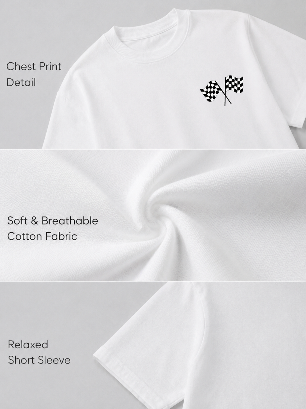 Formula 1 White Oversized t-shirt
