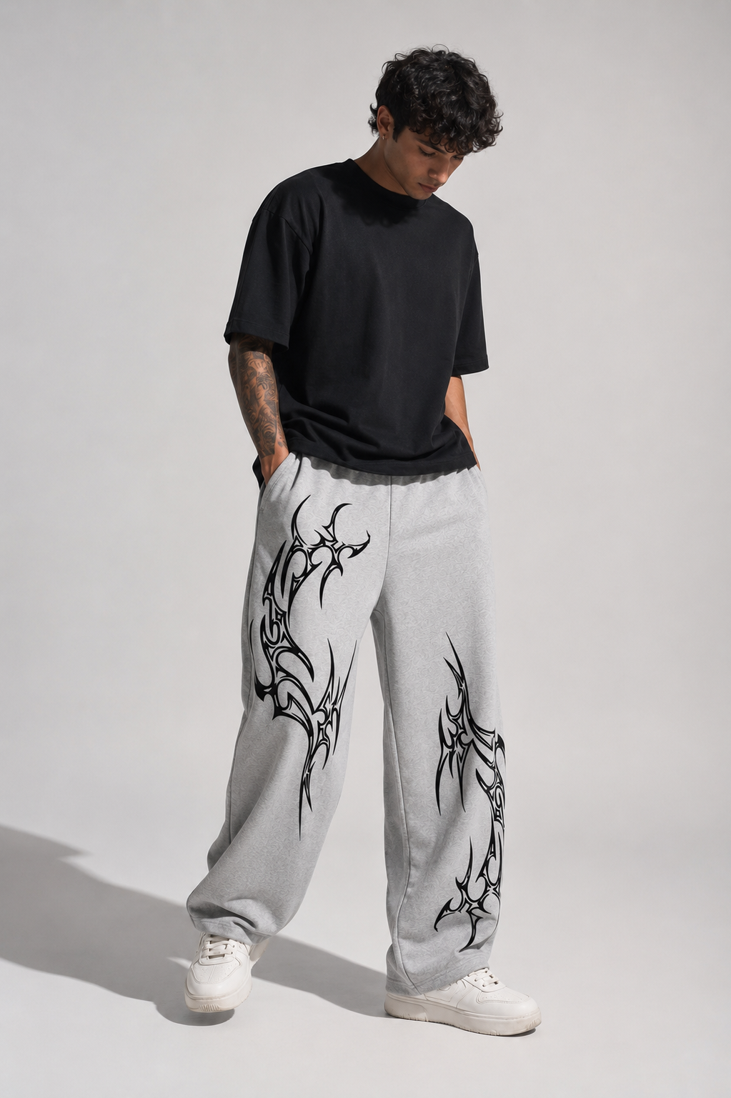 Jogger Grey :: Animated Printed
