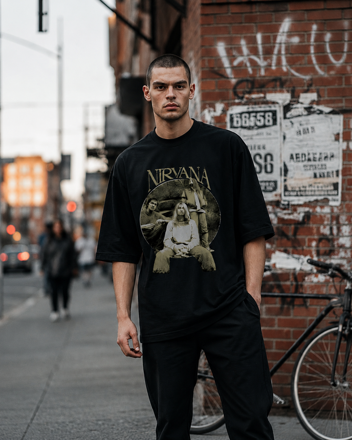 Nirvana Black oversized T-shirt