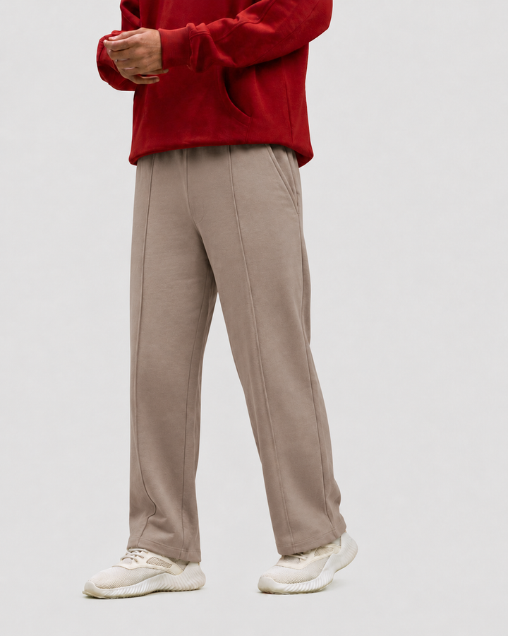 Relaxed Fit pant- With Drawstring Beige