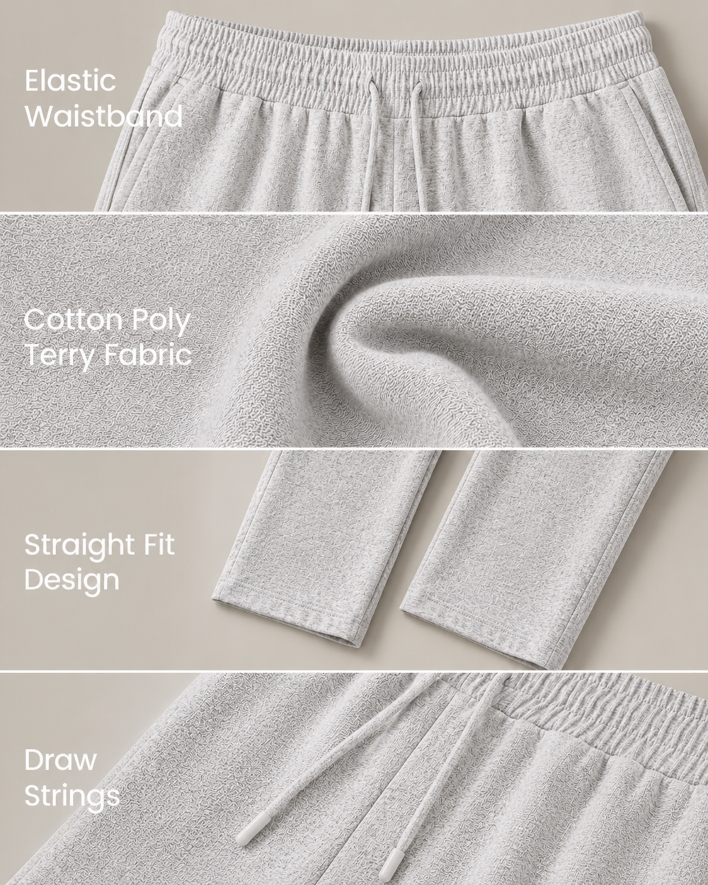 Classic Straight Fit Joggers Grey