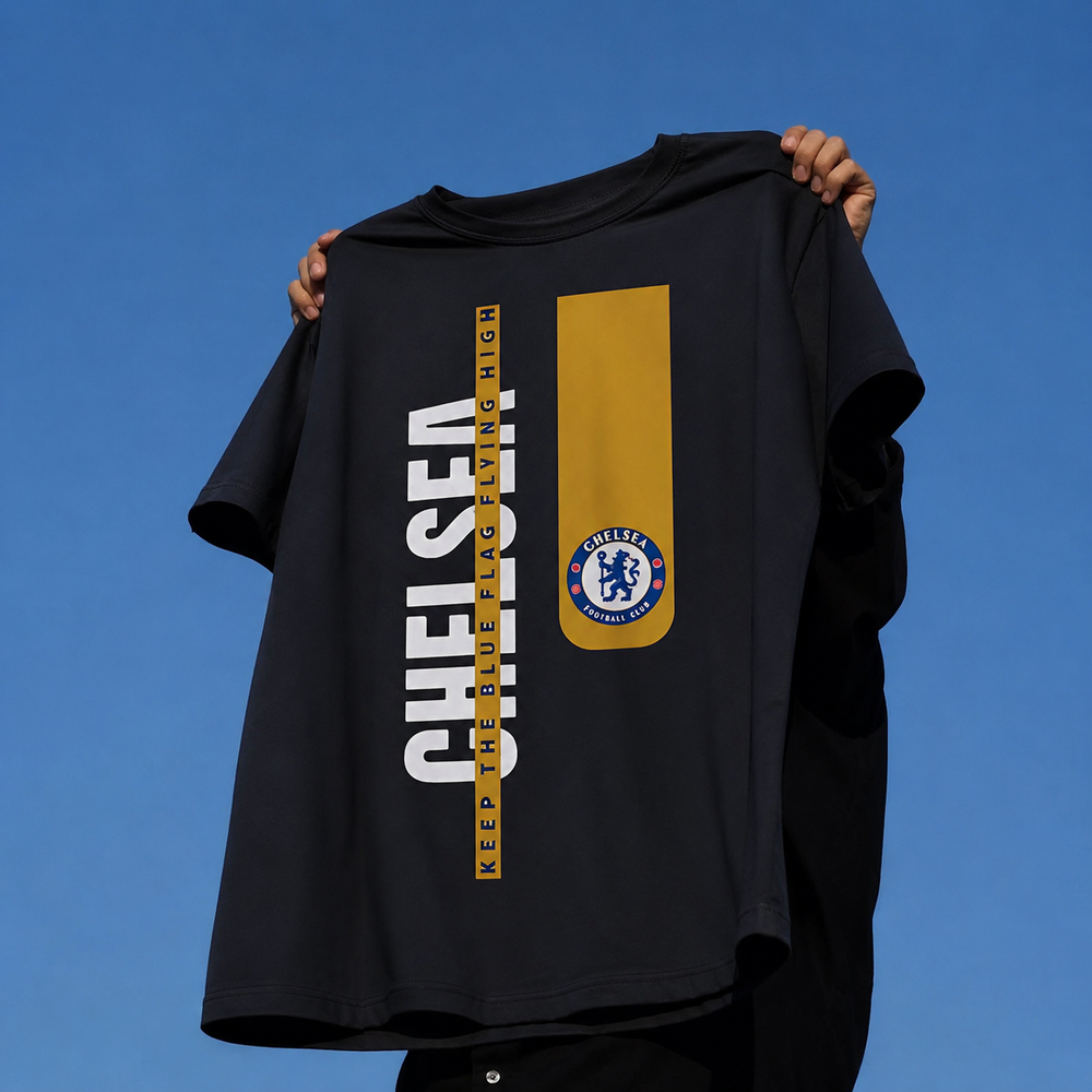 CHELSEA BLACK OVERSIZED T-SHIRT