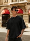 Solid Black oversized T-shirt