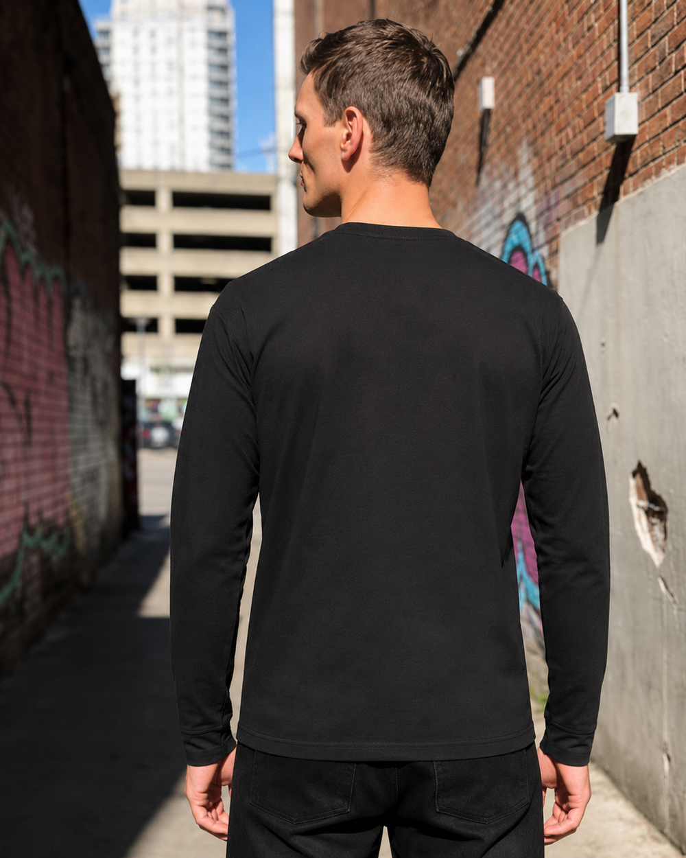 Full Sleeve Black T-shirt