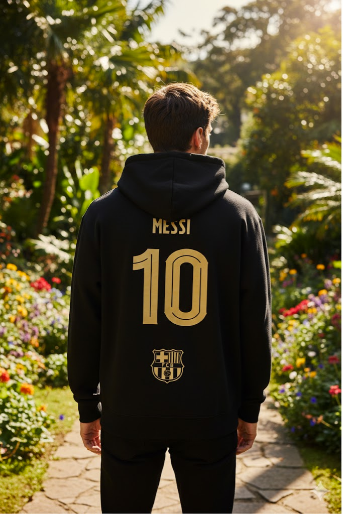 Black Messi Hoodie