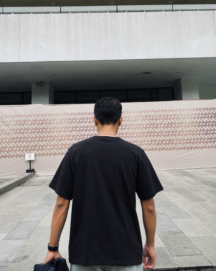 THALA BLACK OVERSIZED T-SHIRT