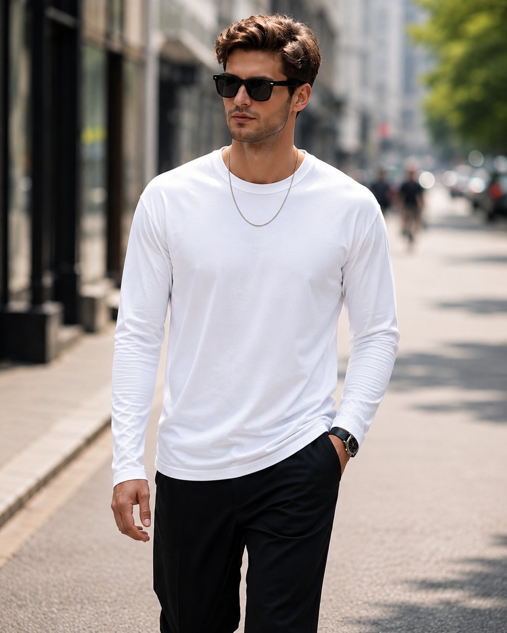 Full Sleeve T-shirt: White