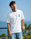 Fight Hard Panda Tshirt : White