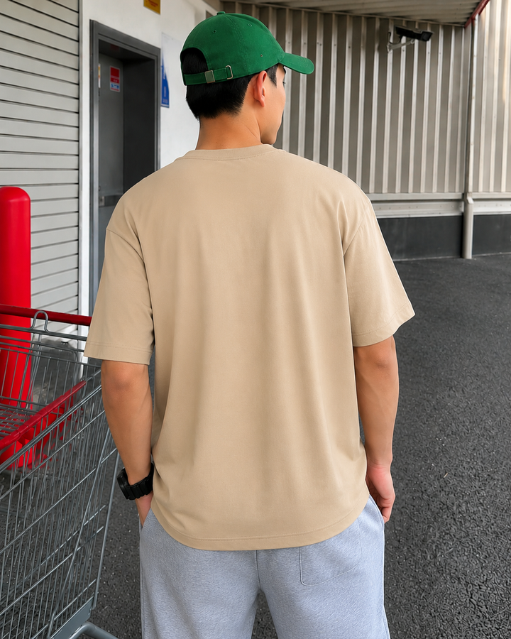 POP Beige Oversized T-shirt