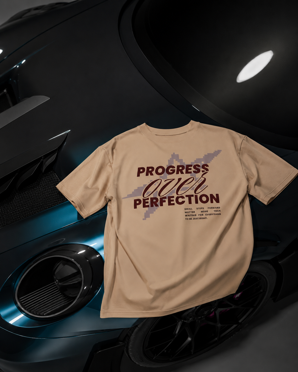 POP Beige Oversized T-shirt