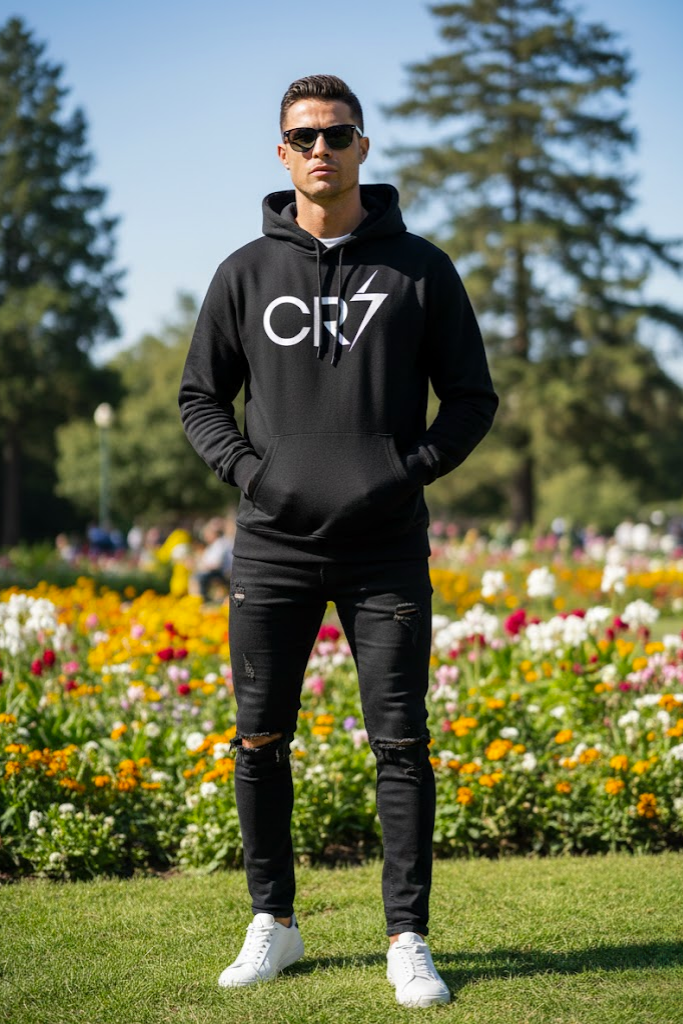 Black Ronaldo Hoodie