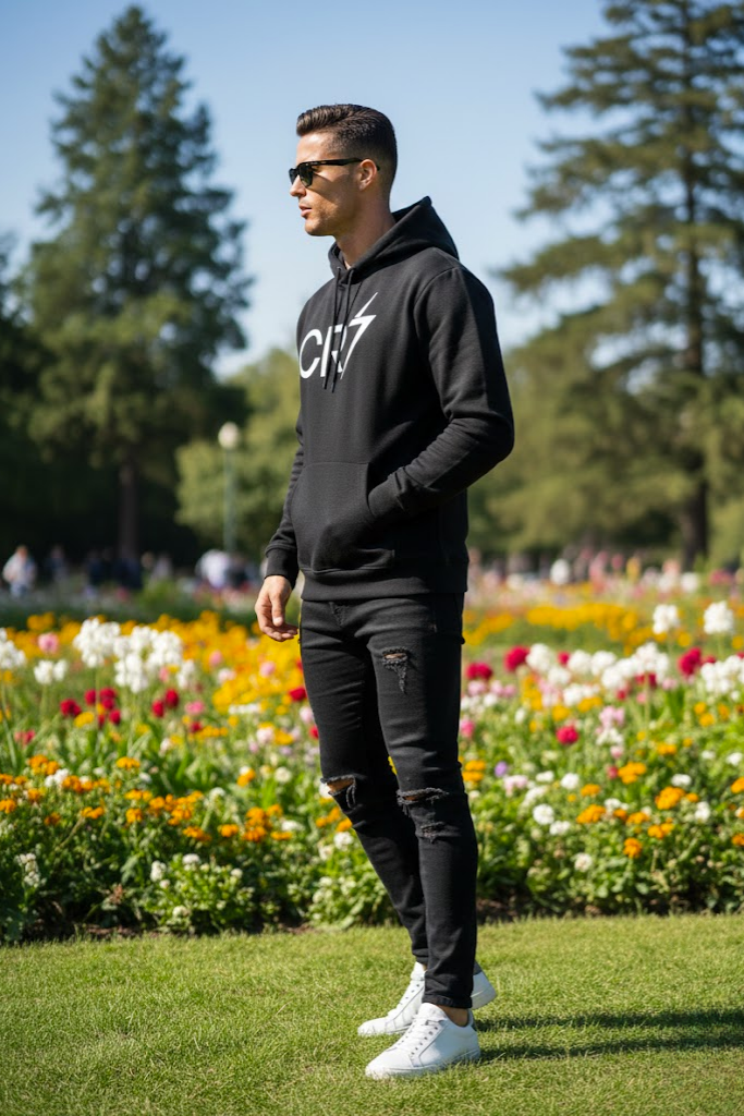 Black Ronaldo Hoodie