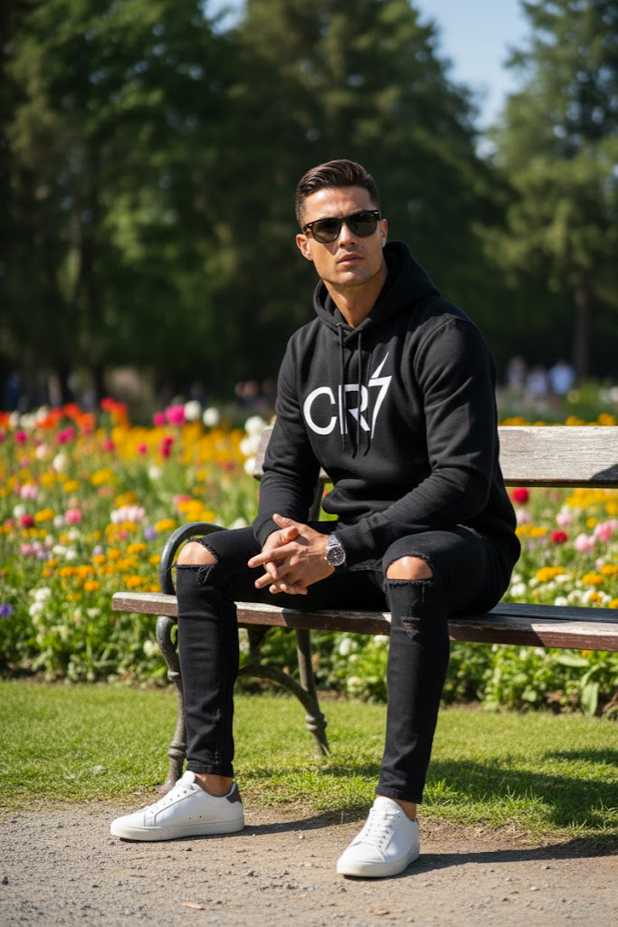Black Ronaldo Hoodie