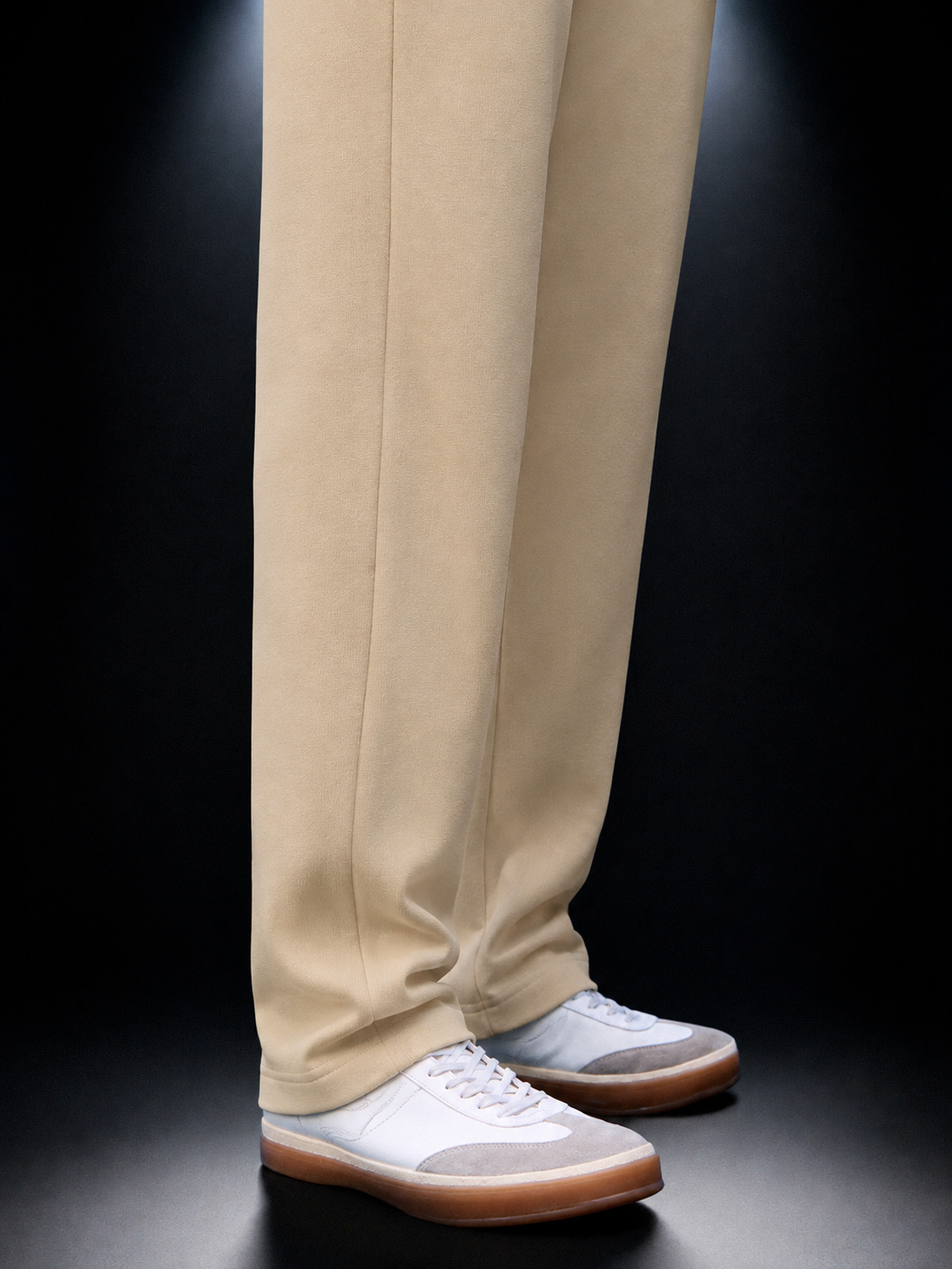 Classic Straight Fit Joggers Beige