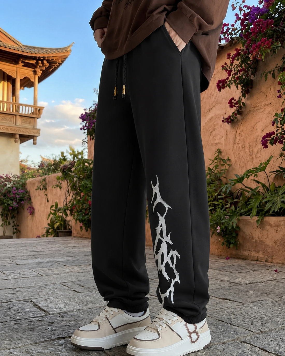 Dragon Spider  Black Jogger