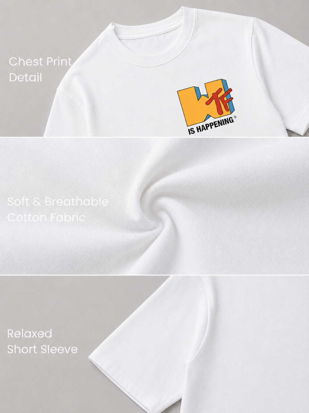 WTF white T-shirt