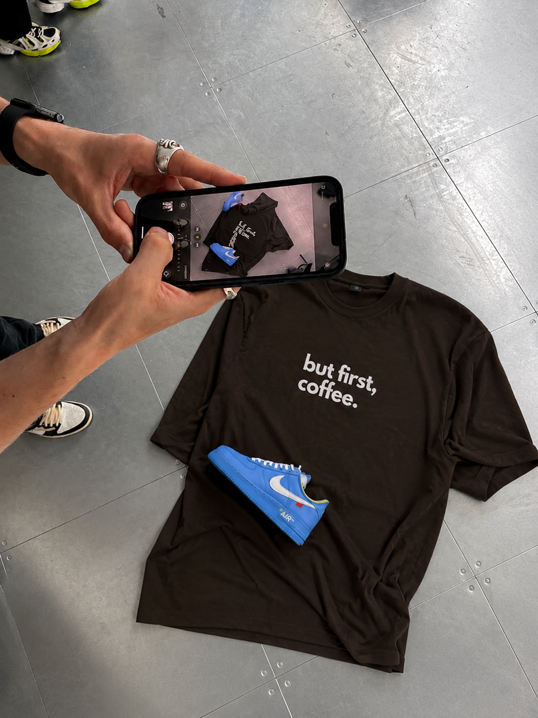 But First Coffe: Oversized T-shirt