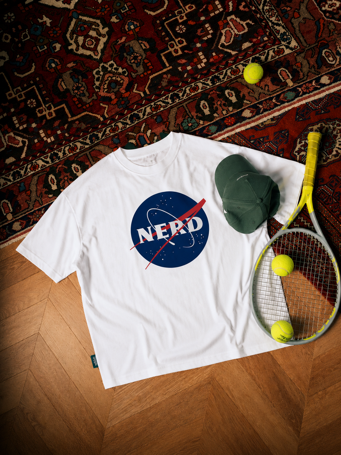 Nerd White oversized T-shirt