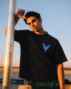 Paradise Black oversized T-shirt