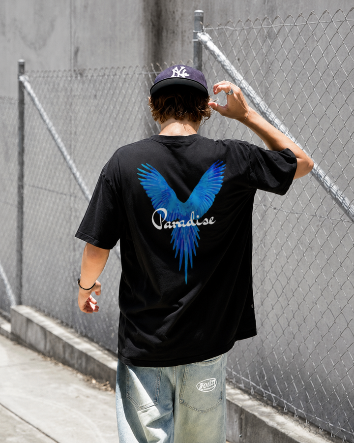Paradise Black oversized T-shirt