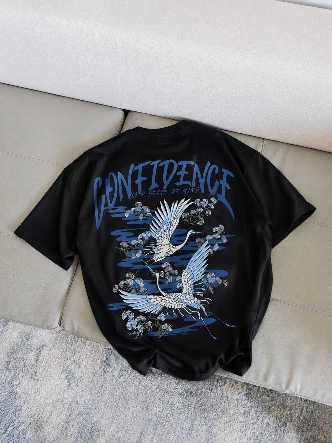 Confidence Black oversized T-shirt