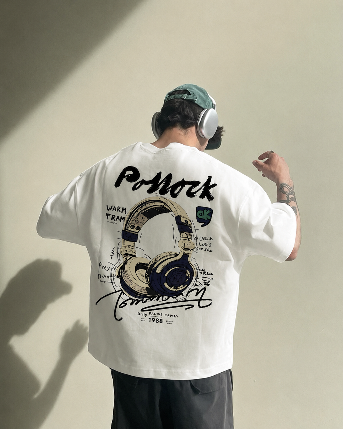 P-nock White Oversized T-shirt