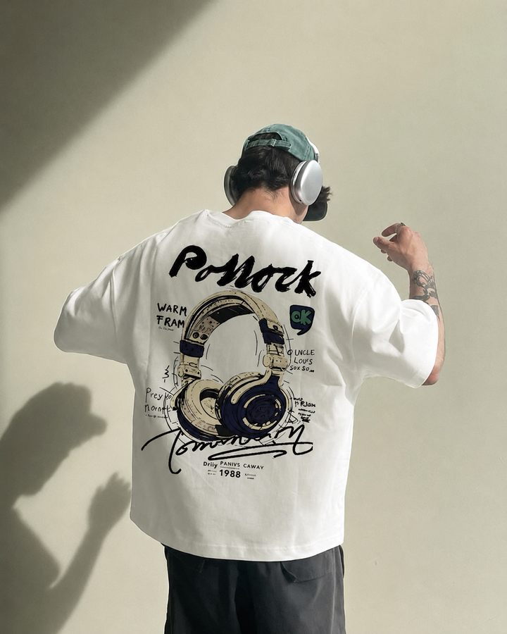 P-nock White Oversized T-shirt
