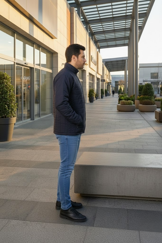 QUILT NAVY BLUE JACKET