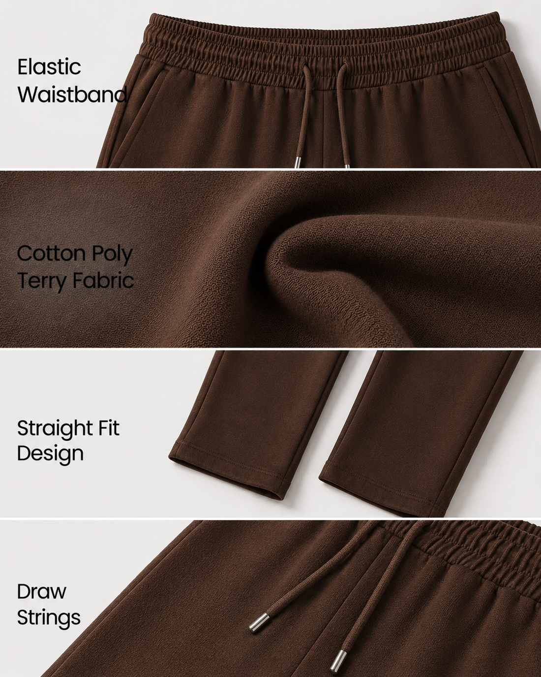 Pack Of 2 Joggers : Brown and Beige