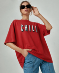 Chill Red Oversized T-shirt