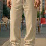 Classic Straight Fit Joggers Beige