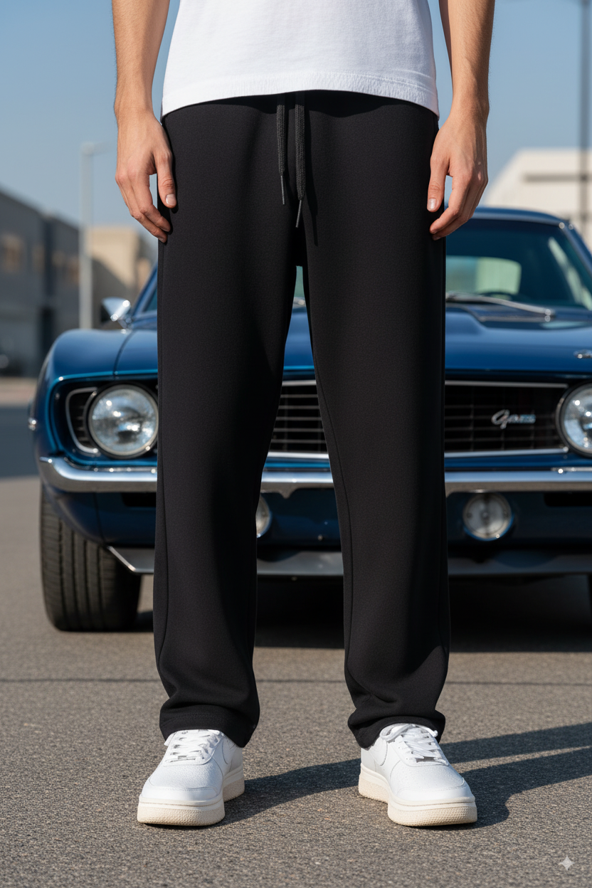 Classic Straight Fit Joggers Black