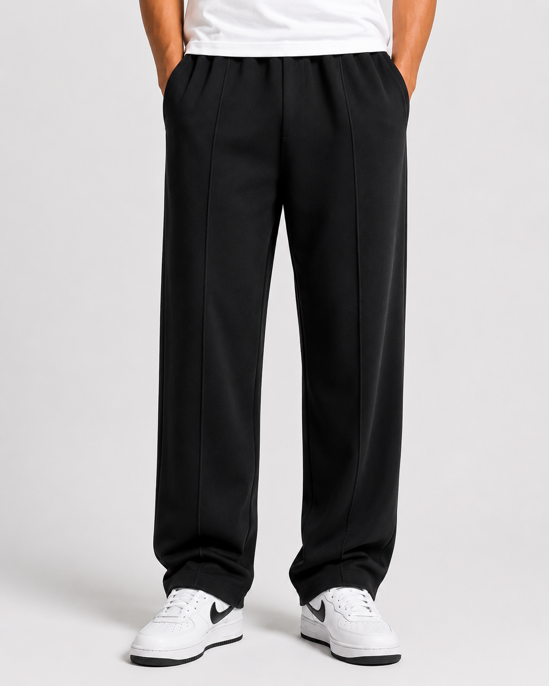 Relaxed Fit pant- With Drawstring Black