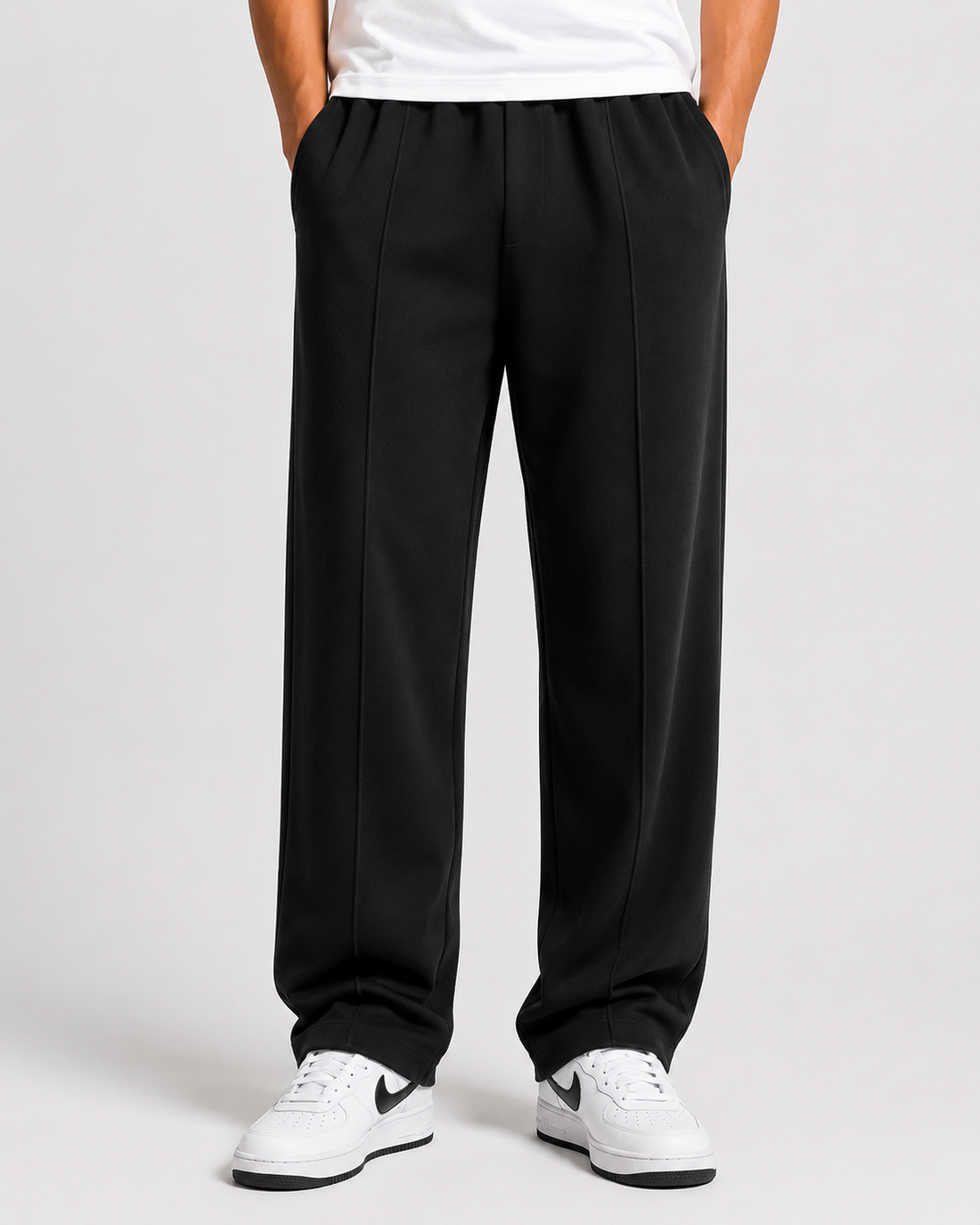 Relaxed Fit pant- With Drawstring Black