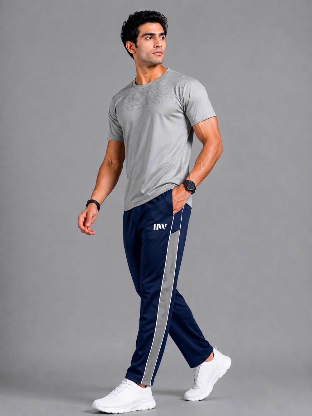 Men's Blue Active Day Out Trackpants