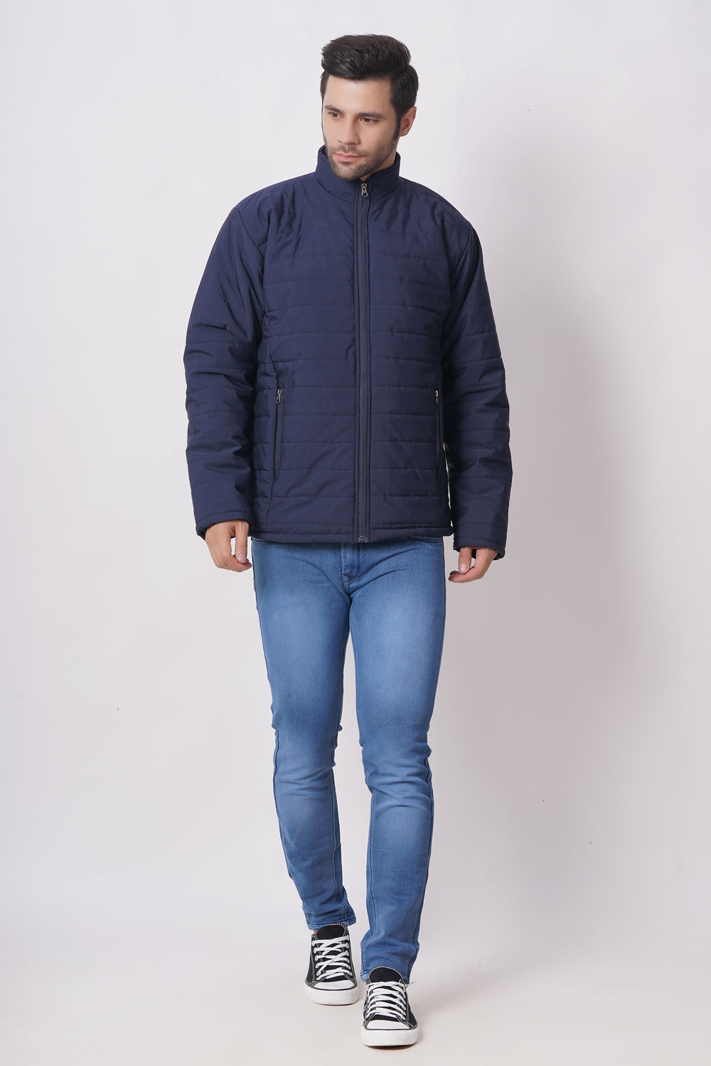 QUILT NAVY BLUE JACKET