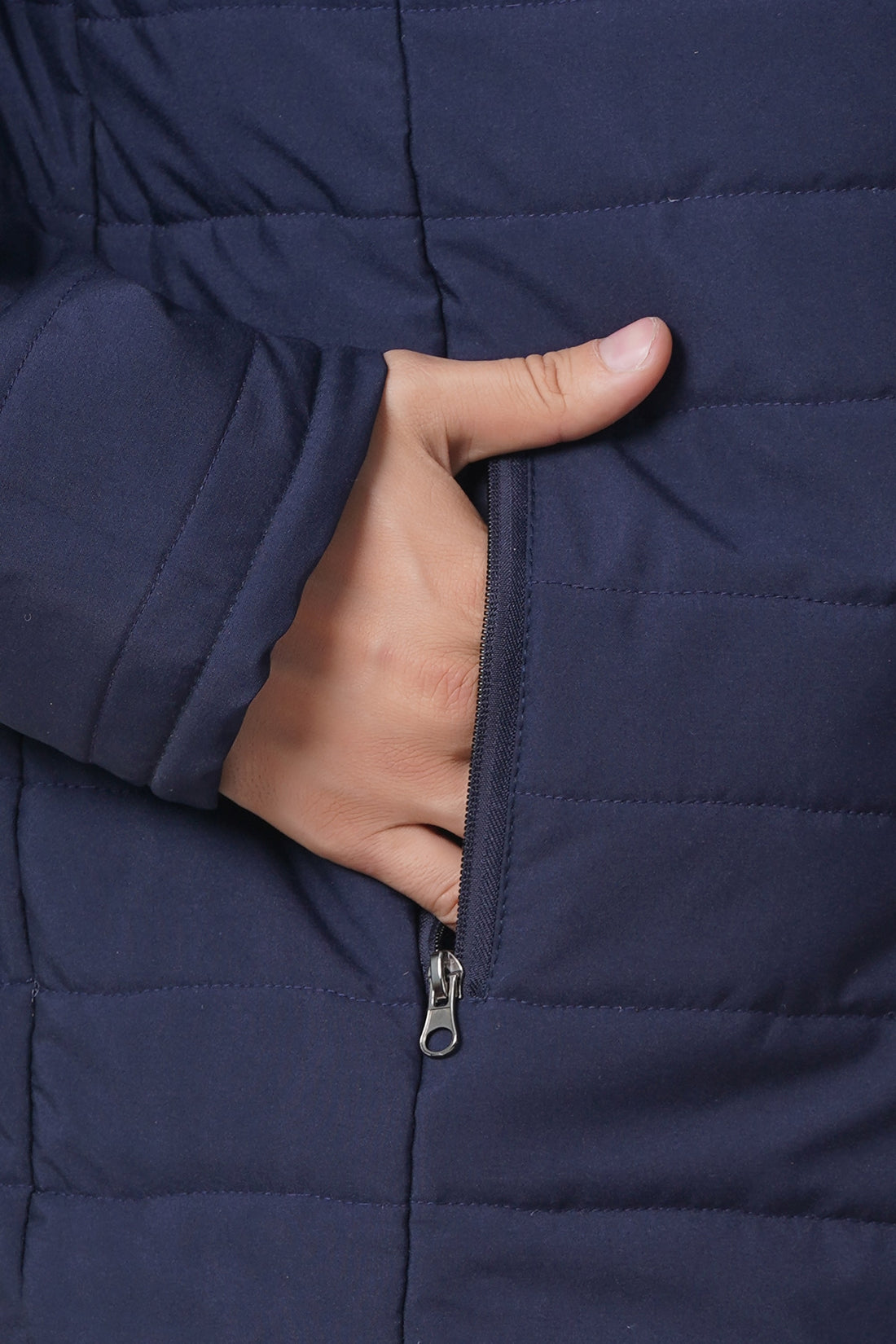 QUILT NAVY BLUE JACKET