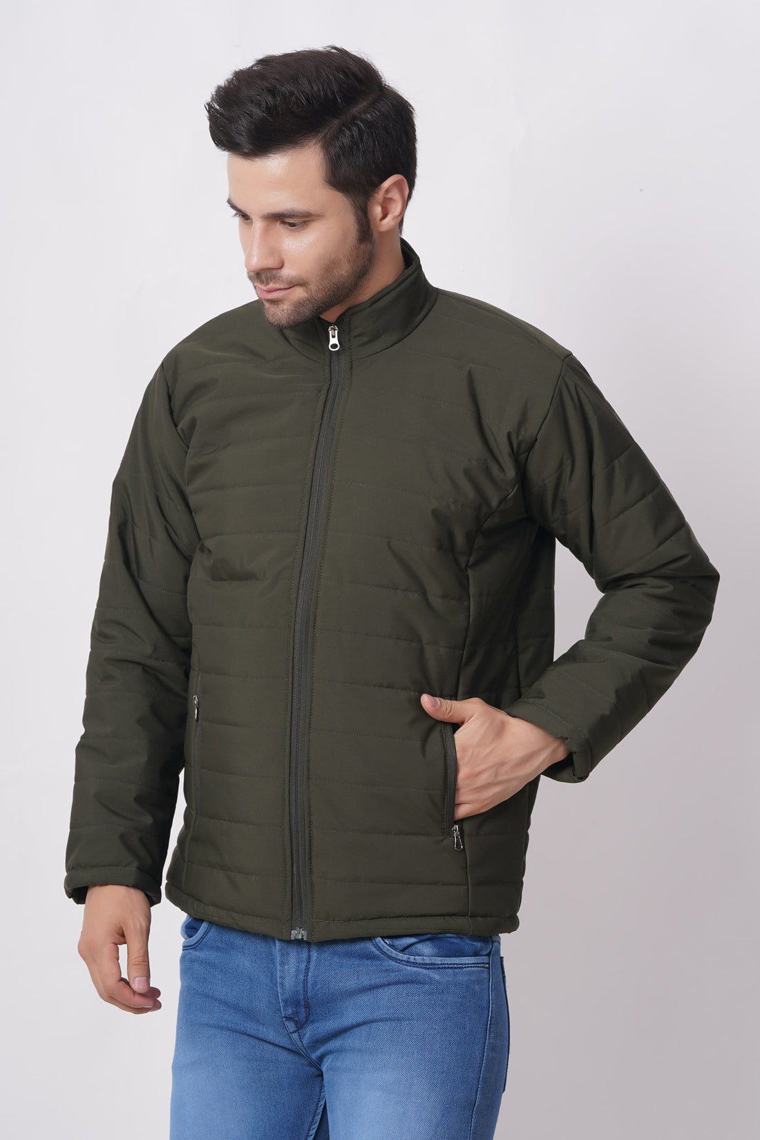 QUILT OLIVE JACKET