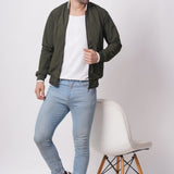 BOMBER OLIVE JACKET