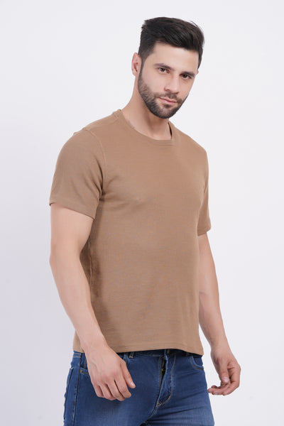 Waffle Beige T-shirt