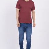 Waffle Mehroon T-shirt