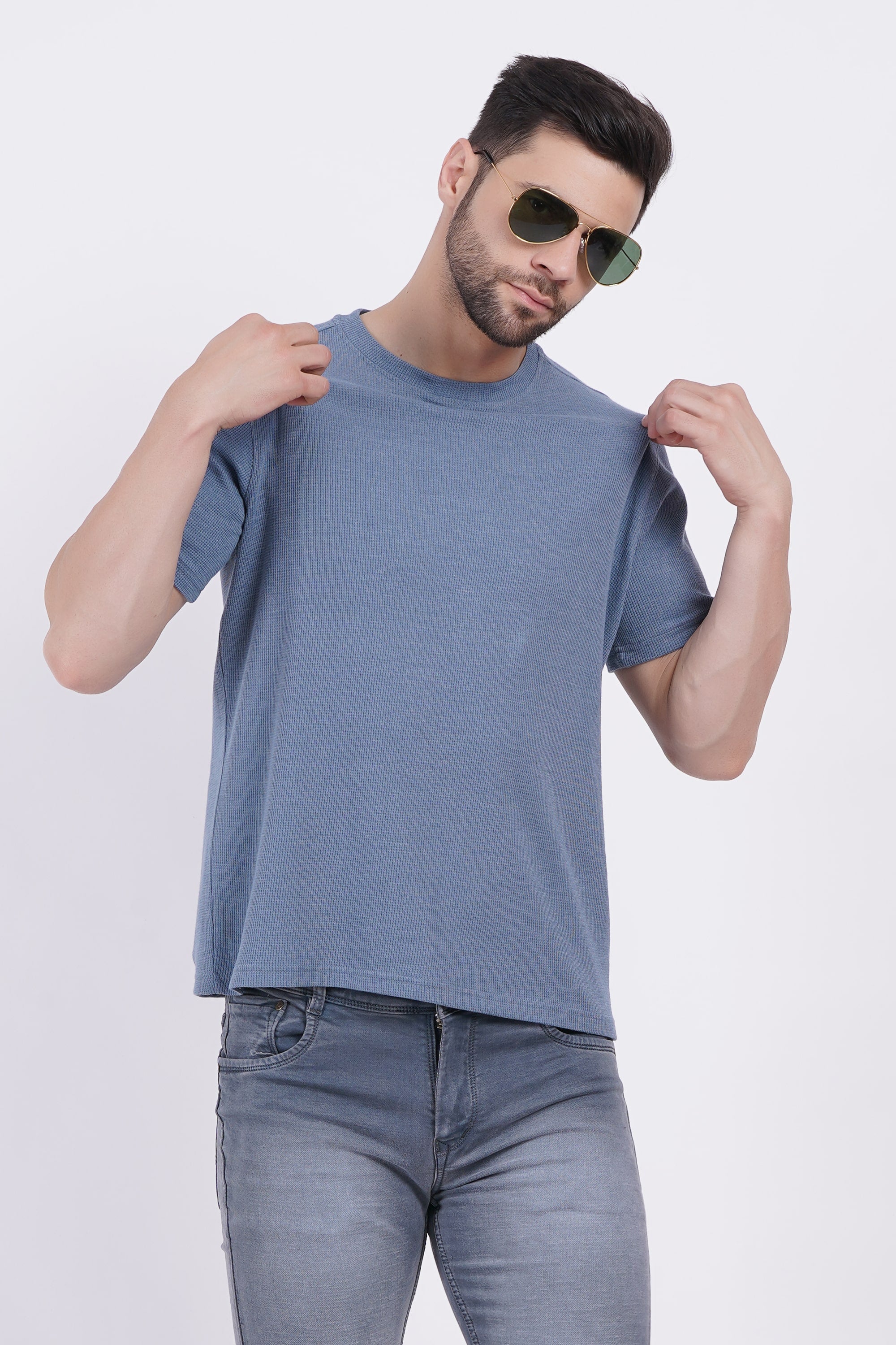 Waffle Blue T-shirt