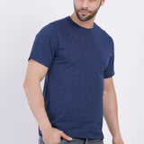 Blue Slub Plain Classic T-Shirt