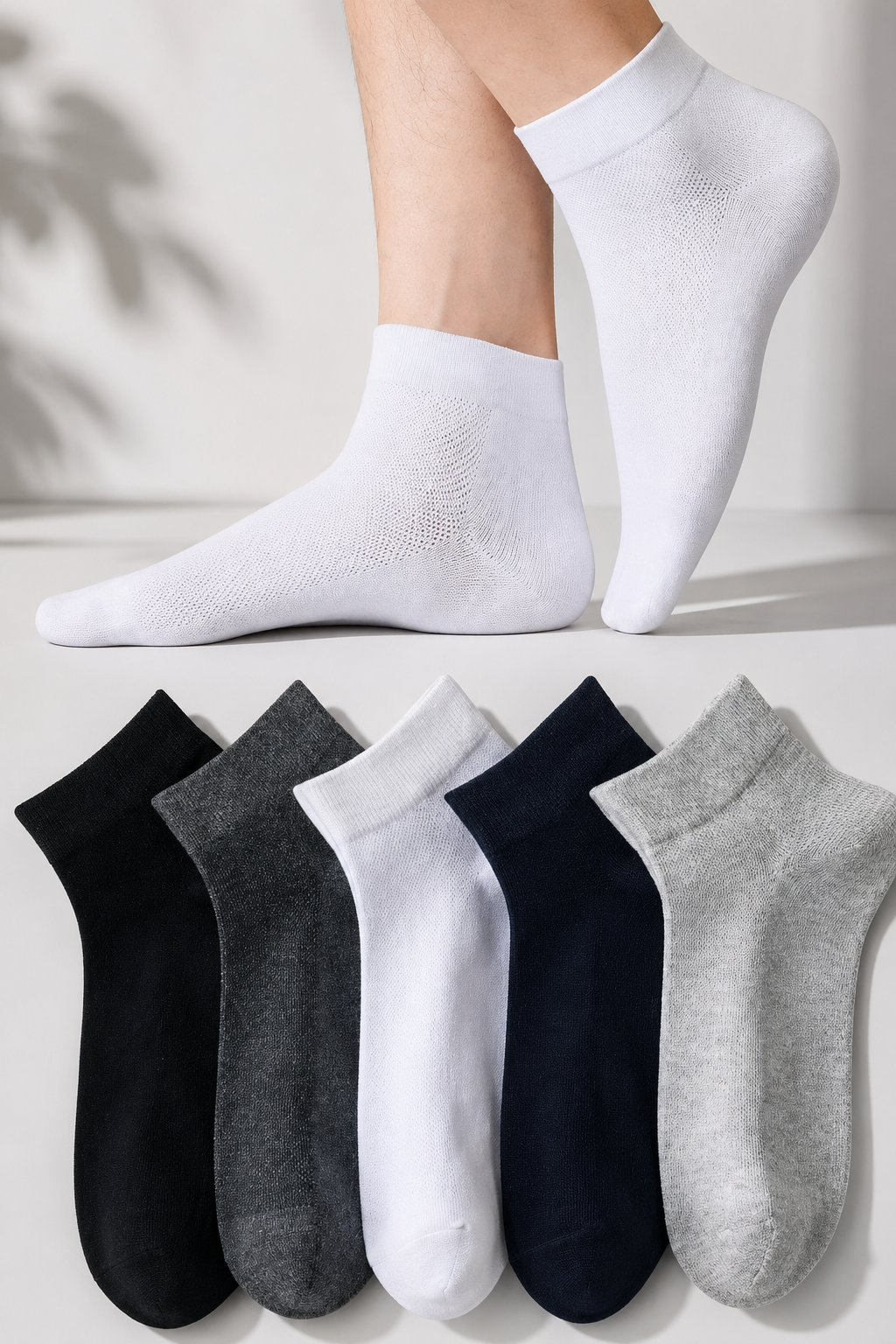 5 Pack of socks - Breathable & Lightweight - Ideal for Sports & Daily Wear