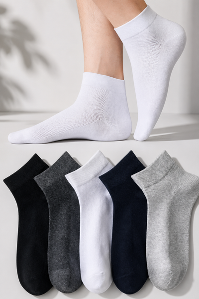 5 Pack of socks - Breathable & Lightweight - Ideal for Sports & Daily Wear