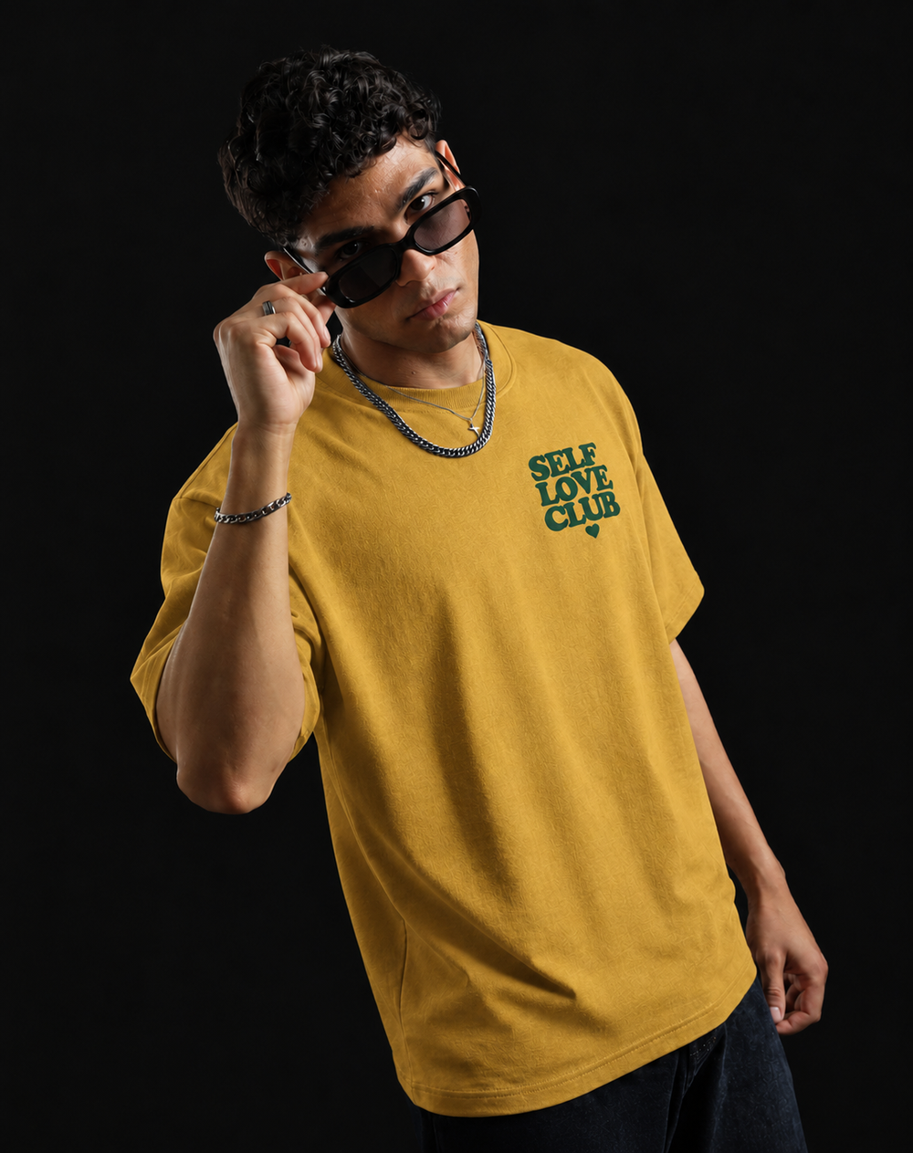 Self Love Beige Oversized T-shirts