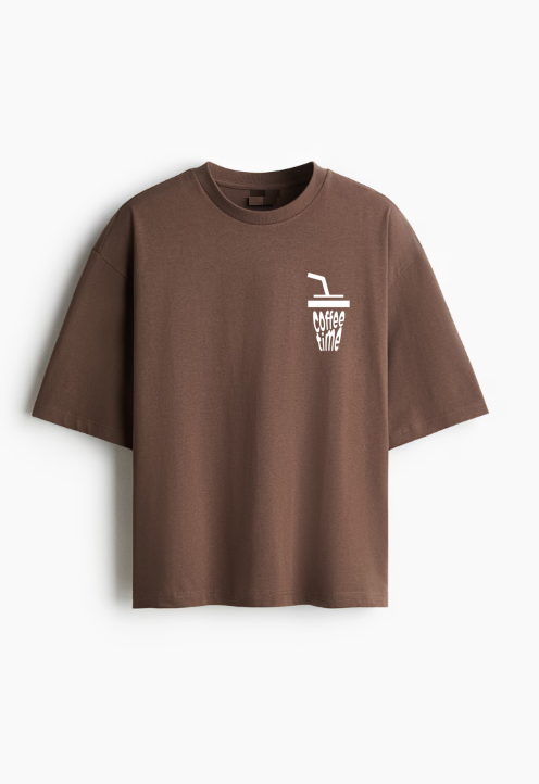 Coffe Time Oversized T-shirt